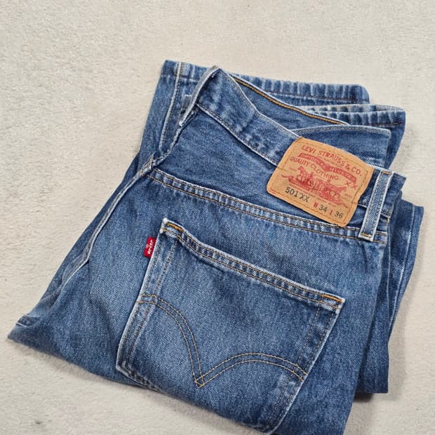 리바이스 501XX 데님 청바지 34