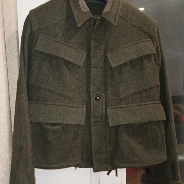 YSL rive gauche WOOL MILITARY COAT