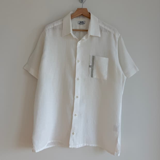 에르메스(HERMES) 린넨 반팔 셔츠(FRANCE)