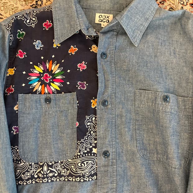 Oaxaca 샴브레이 셔츠 large