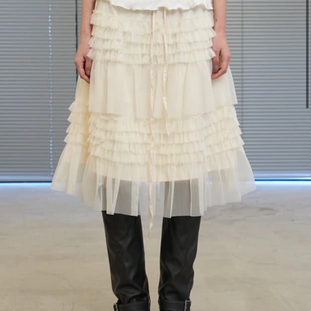 Picky society Tiered Ruffle Tulle Skirt