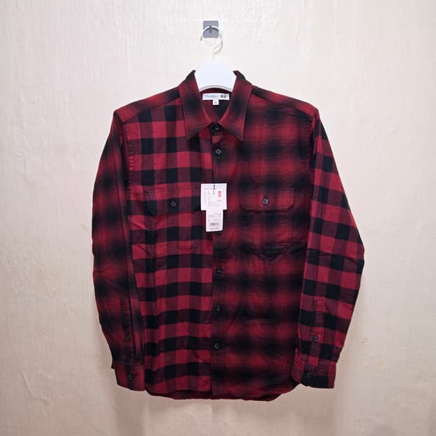 유니클로 JW 앤더슨 플란넬체크셔츠