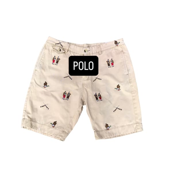 폴로 랄프로렌 사냥 자수 베이지 치노팬츠