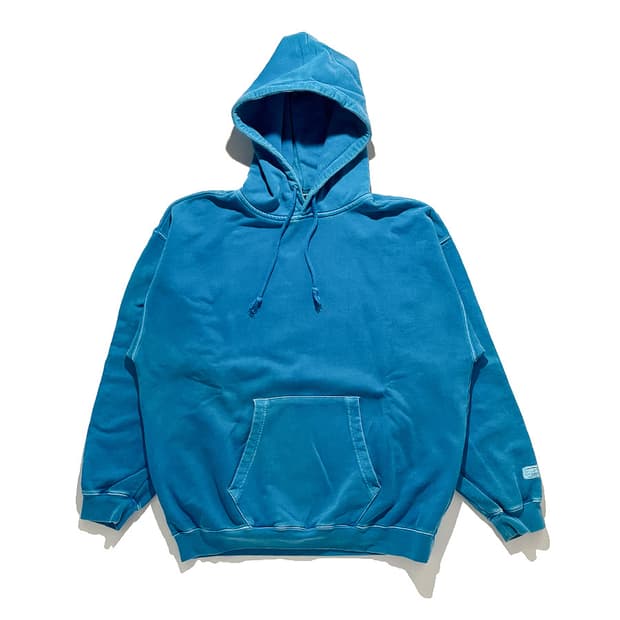 LIFUL Pigment Hoodie - Turqoiese Blue