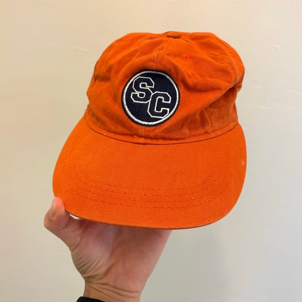 빈티지 볼캡 오렌지 컬러