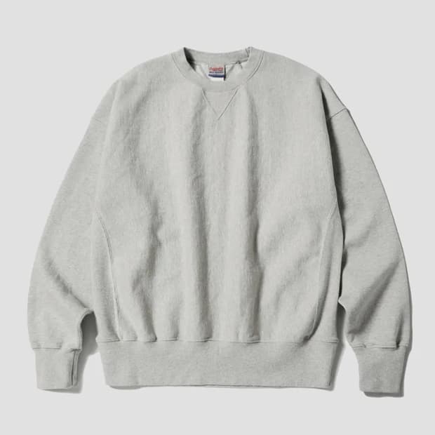아웃스탠딩 REVERSE HEAVY SWEAT_3% 멜란지 그레이
