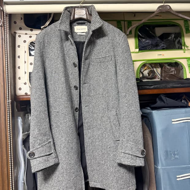 올리버스펜서 트위드 코트 영국 제조