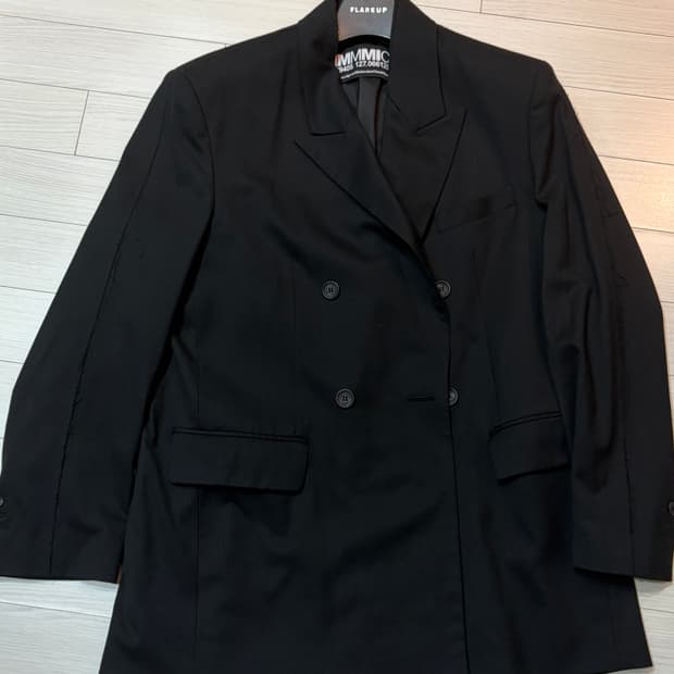 MMIC 더블 블랙 오버사이즈 블레이저 M