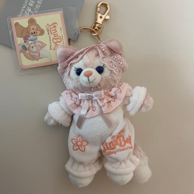 새상품 정품) 상하이 디즈니 랜드 더피앤프렌즈 리나벨 키링