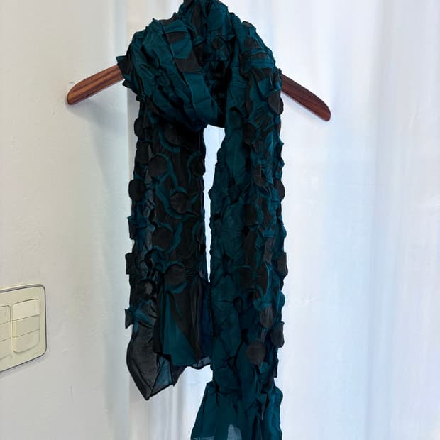 플리츠 주름 유니크 키치 페어리 괴짜 롱 머플러 스카프  JPN