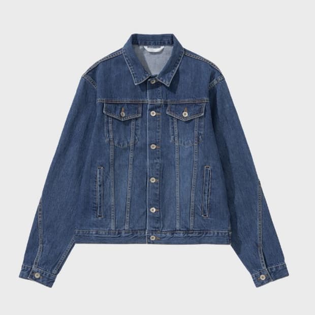 강정석 Denim jacket type 01 blue 50