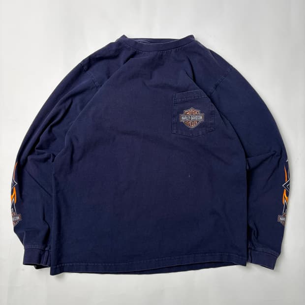 00s Harley Davidson L/S Tee (navy)
