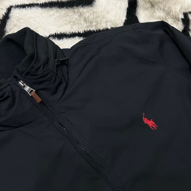 [S]폴로랄프로렌 90S 폴리쉘 자켓/블랙/기모