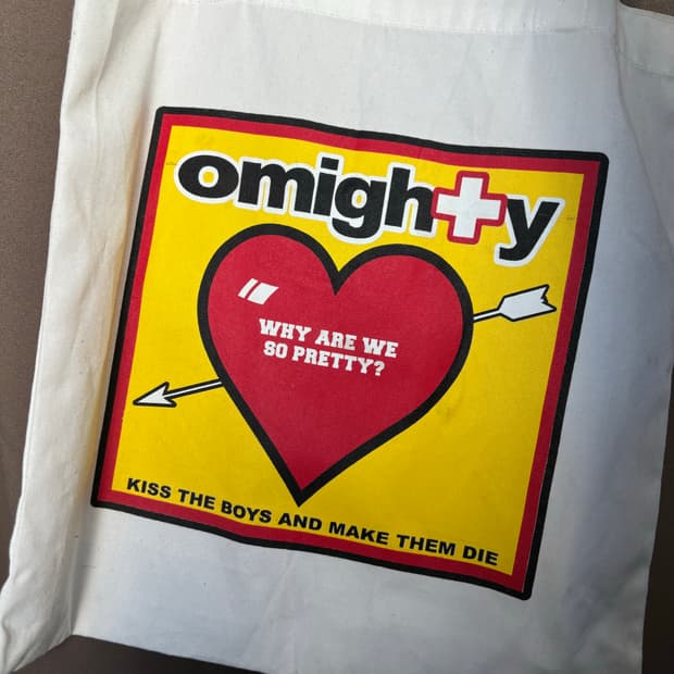 오마이티 하트 에코백