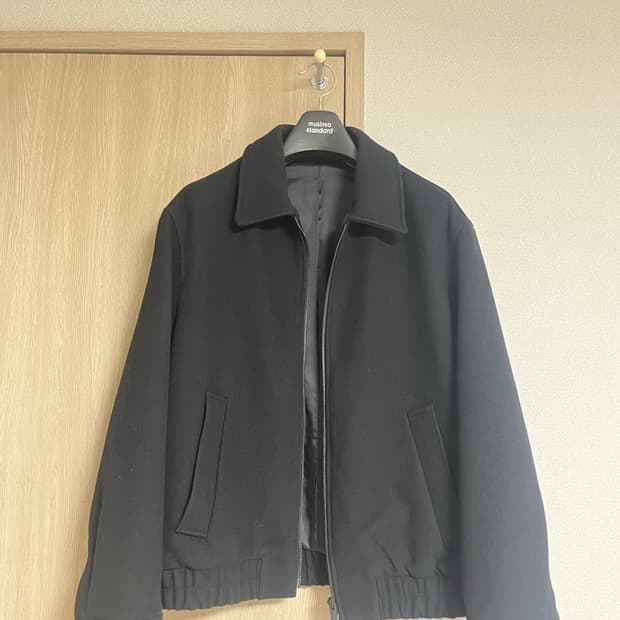 무탠다드 울 블렌드 블루종 L