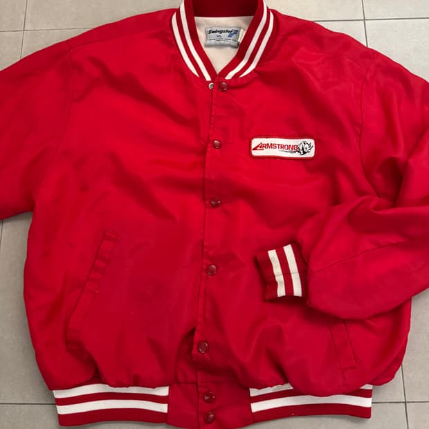 80‘s 빈티지 Swingster 나일론 봄버 자켓 XL