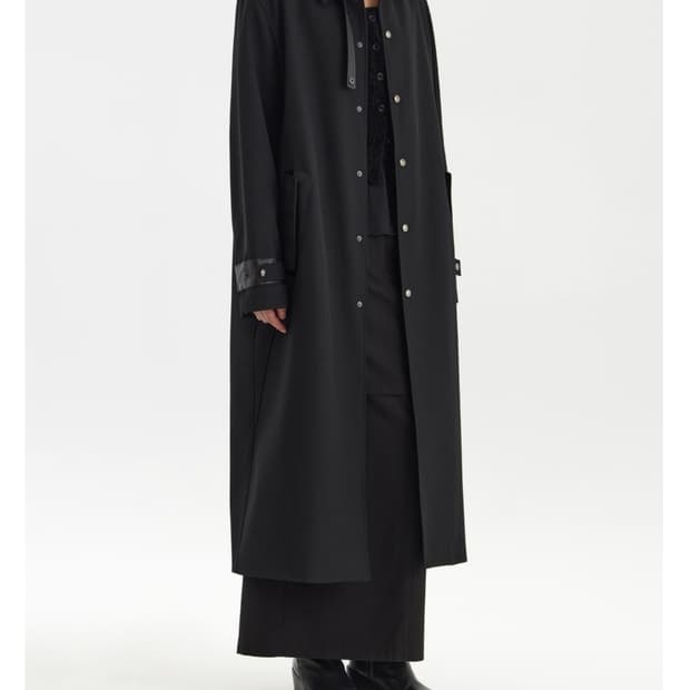 (m) 유스 24ss 스냅 싱글코트 블랙