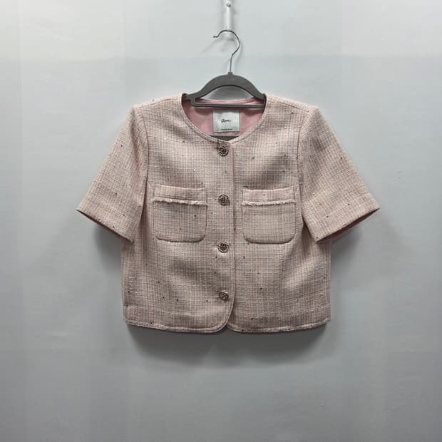 1848 로엠 칼라리스 트위드 반팔 자켓