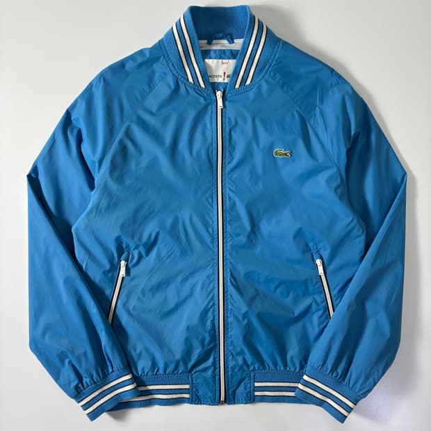 라코스테 나일론 스타디엄 바시티 집업 자켓