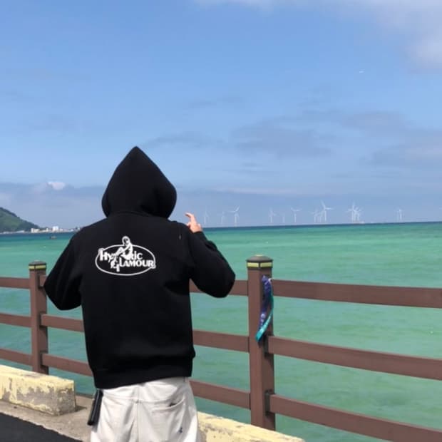 히스테릭글래머 후드집업 