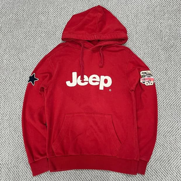 지프 빅로고 와펜 패치 후드티 v0793
