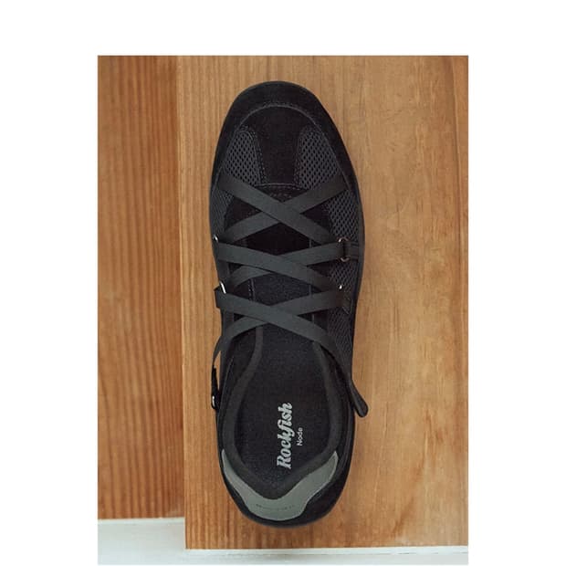 락피쉬웨더웨어 ZANE X-STRAP SNEAKERS black