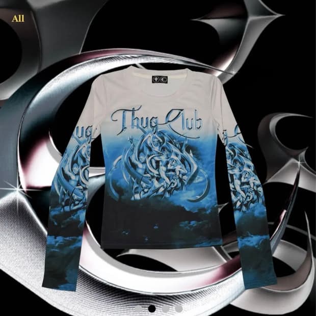 떠그클럽 악마 롱슬리브 블루