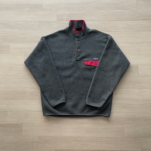 90s 파타고니아 신칠라 니켈 그레이 레드 플리스 patagonia