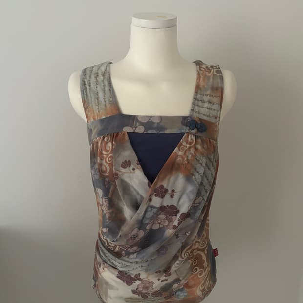 [ZAX] 일본 빈티지 오리엔탈 동양풍 치파오 슬리브리스