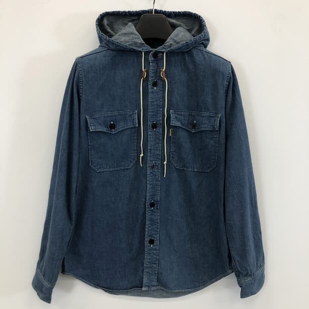 오어슬로우 후드 데님셔츠 2