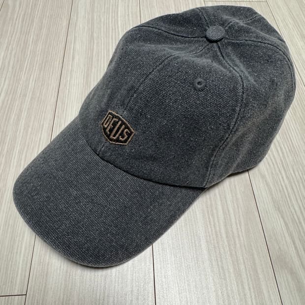 데우스 로고 블랙 데님캡