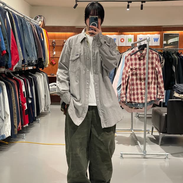 랭글러 빅사이즈 웨스턴 셔츠