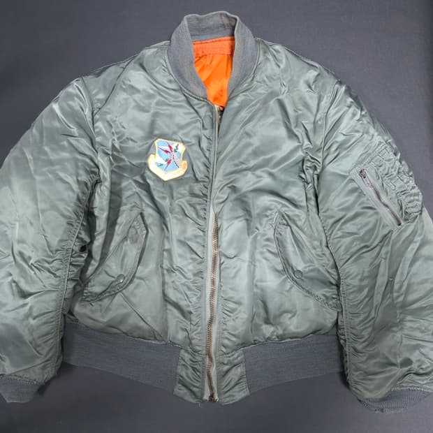 70s usaf ma-1 오리지널 빈티지 알파인더스트리 항공점퍼 60s