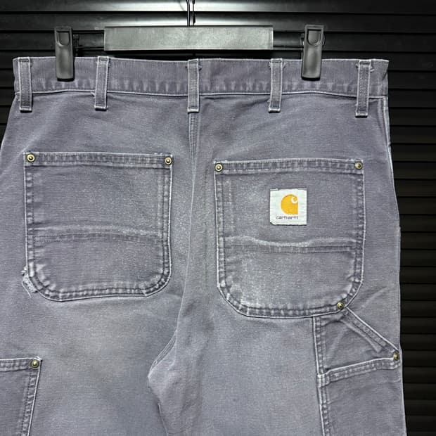 칼하트 싱글니 애쉬 그레이 연보라 카펜더 워크 팬츠 32 카고 와이드