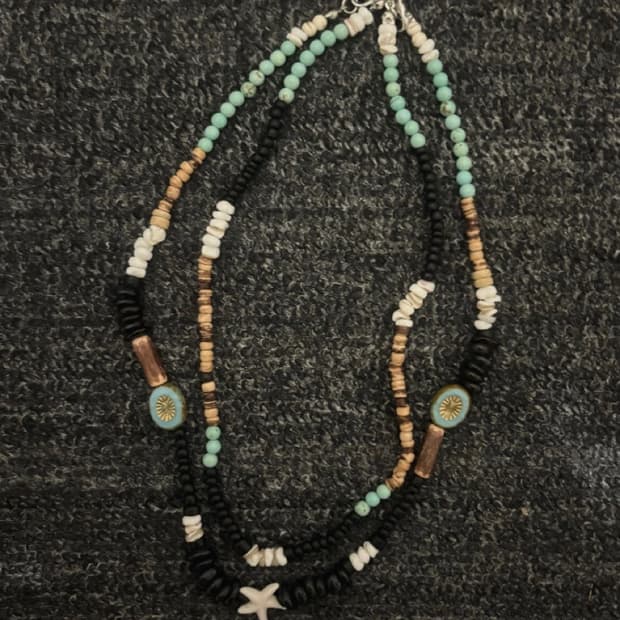 #1. Uncharted seas 비즈 목걸이 | 레이어드 목걸이