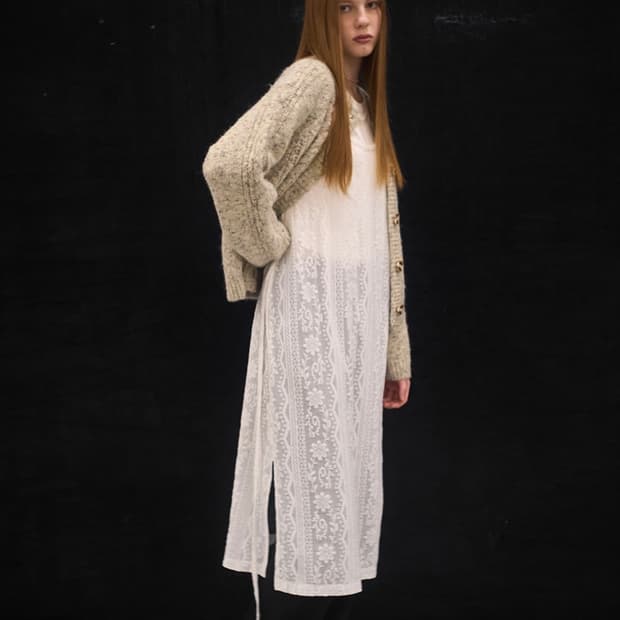 제너럴아이디어 크로셰 레이어드 원피스