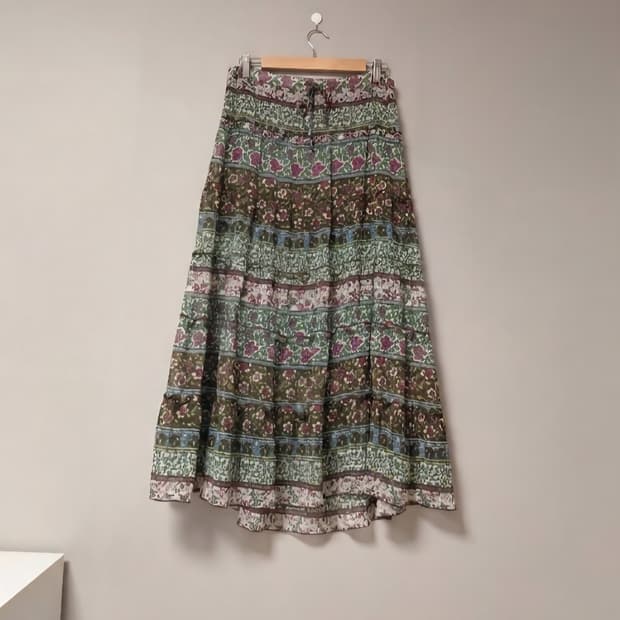 코티지 딥 포레스트 롱 스커트