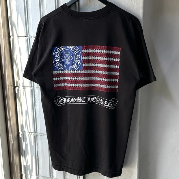 00's OG USA Mase 크롬하츠 성조기 티셔츠 올드 크롬하츠