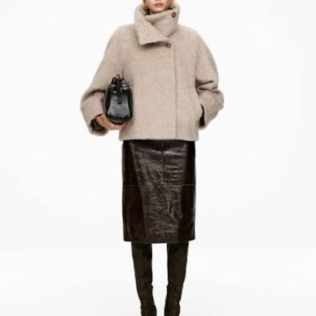 아르켓 울 알파카 자켓 토프컬러 36