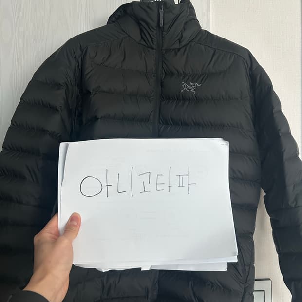 국내판) 아크테릭스 세륨 후디 블랙 L 25FW