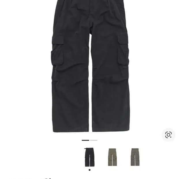 [3] 폴리테루 벨티드 카고 팬츠 1.2v 블랙