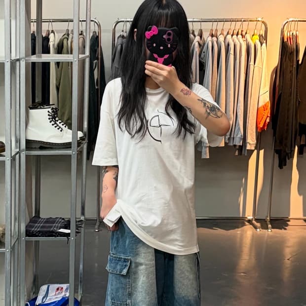 스톤 아일랜드 빅로고 반팔 A1447
