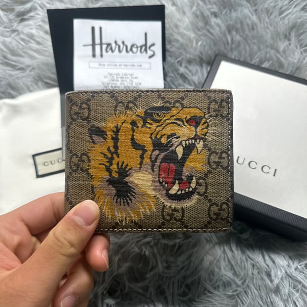 [A급/정품] 구찌 GG 타이거 반지갑