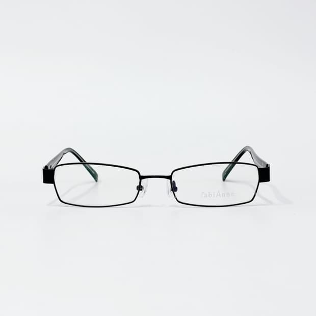 FabiAnne 블랙 스퀘어 메탈 데드스탁 빈티지안경