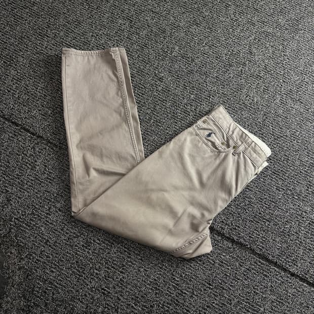 폴로 랄프로렌 가죽패치 로고 아메카지 치노 팬츠 4366