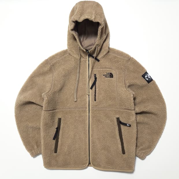 노스페이스 7SE 후디 플리스 집업 자켓 카멜