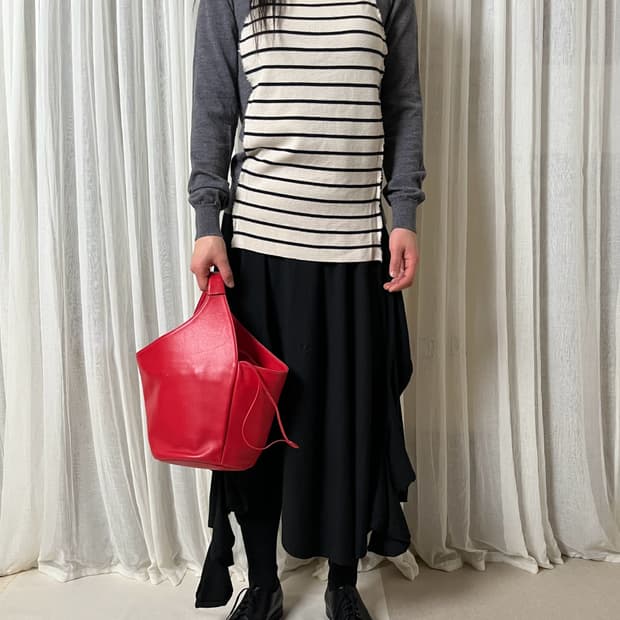 꼼데가르송 스트라이프 패치 니트 conme des garcons 