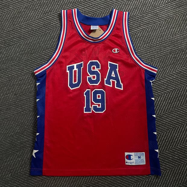 챔피온 USA 올드스쿨 스윙맨 빅로고 져지o 4623