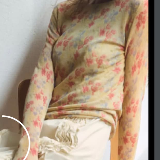 zara 자라 플로럴 패턴 니트탑