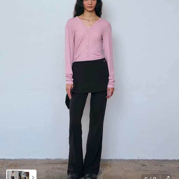 파이시스 랩 스커트 트레이닝 팬츠 블랙 (새상품)